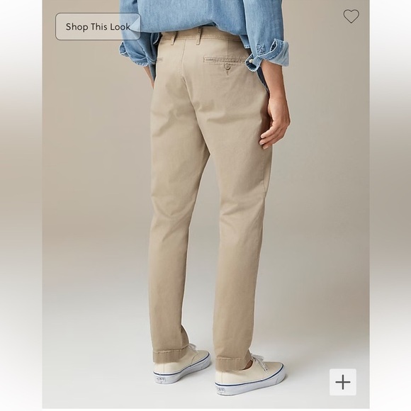 J. Crew 1040 Athletic Tapered-fit stretch chino pant khaki size 34/30 NWOT AV209 - Picture 3 of 11